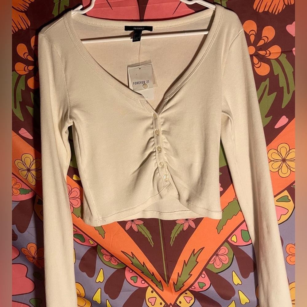 Forever 21 Long sleeve crop top